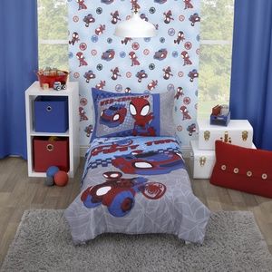 Marvel Spidey & his Amazing Friends "Spidey Time" 4-piece Toddler Bedding Set